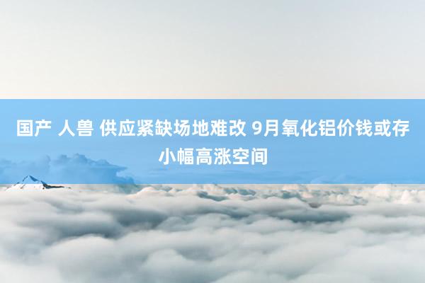 国产 人兽 供应紧缺场地难改 9月氧化铝价钱或存小幅高涨空间