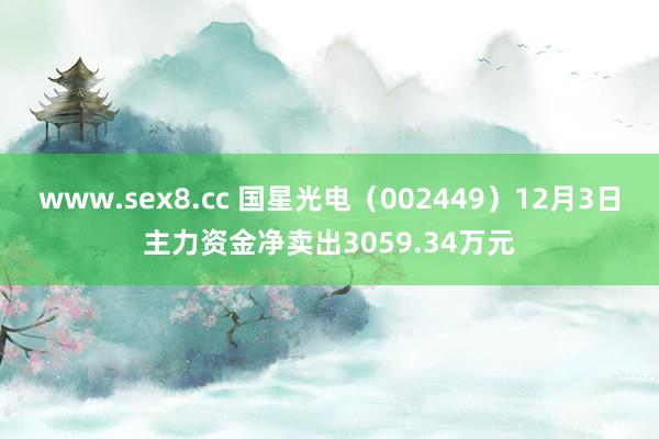 www.sex8.cc 国星光电（002449）12月3日主力资金净卖出3059.34万元