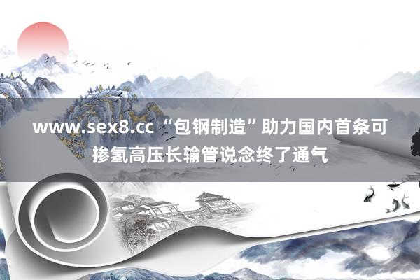 www.sex8.cc “包钢制造”助力国内首条可掺氢高压长输管说念终了通气