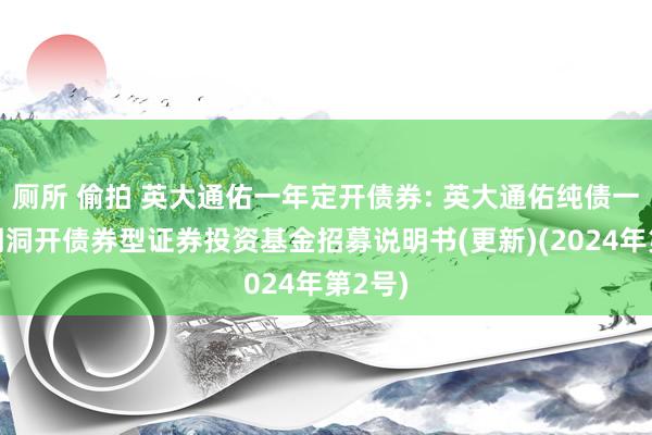 厕所 偷拍 英大通佑一年定开债券: 英大通佑纯债一年按期洞开债券型证券投资基金招募说明书(更新)(2024年第2号)