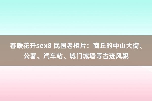 春暖花开sex8 民国老相片：商丘的中山大街、公署、汽车站、城门城墙等古迹风貌