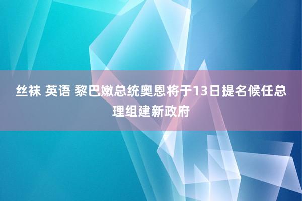 丝袜 英语 黎巴嫩总统奥恩将于13日提名候任总理组建新政府